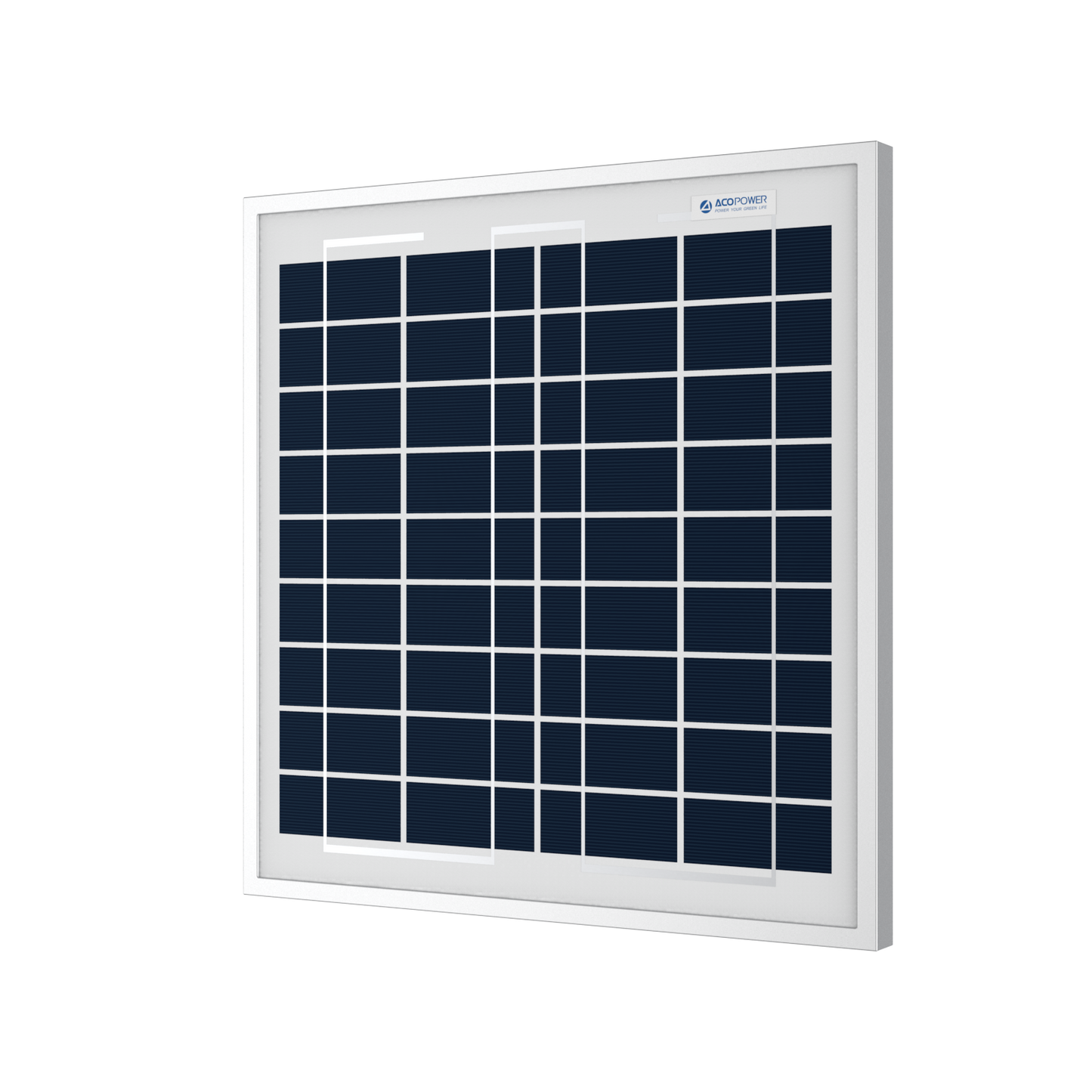 ACOPOWER 15W Polycrystalline Solar Panel for 12 Volt Battery Charging