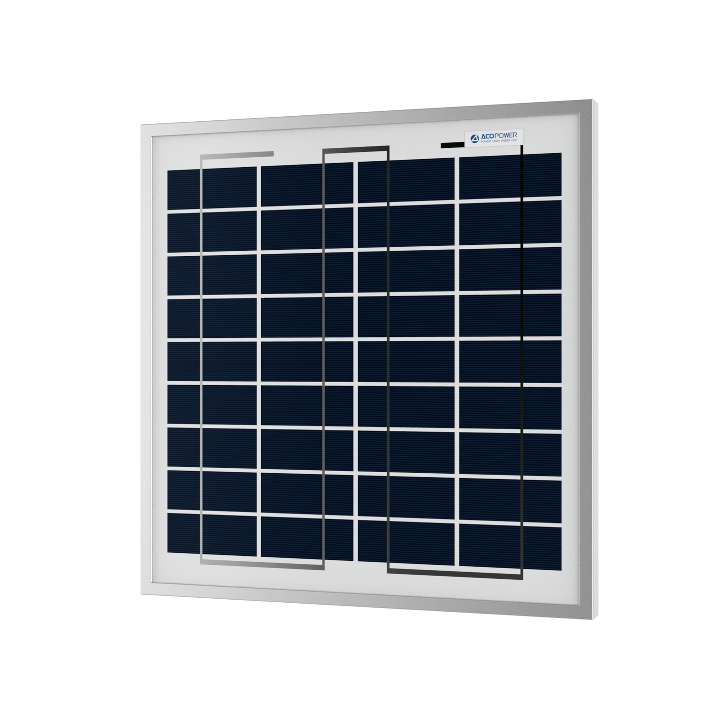 ACOPOWER 15W Polycrystalline Solar Panel for 12 Volt Battery Charging