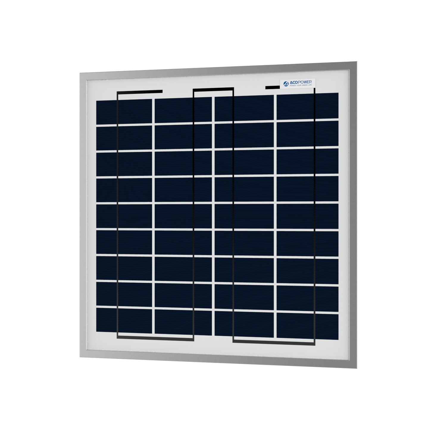 ACOPOWER 15W Polycrystalline Solar Panel for 12 Volt Battery Charging