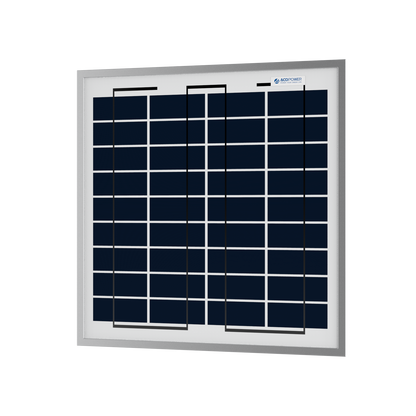 ACOPOWER 15W Polycrystalline Solar Panel for 12 Volt Battery Charging