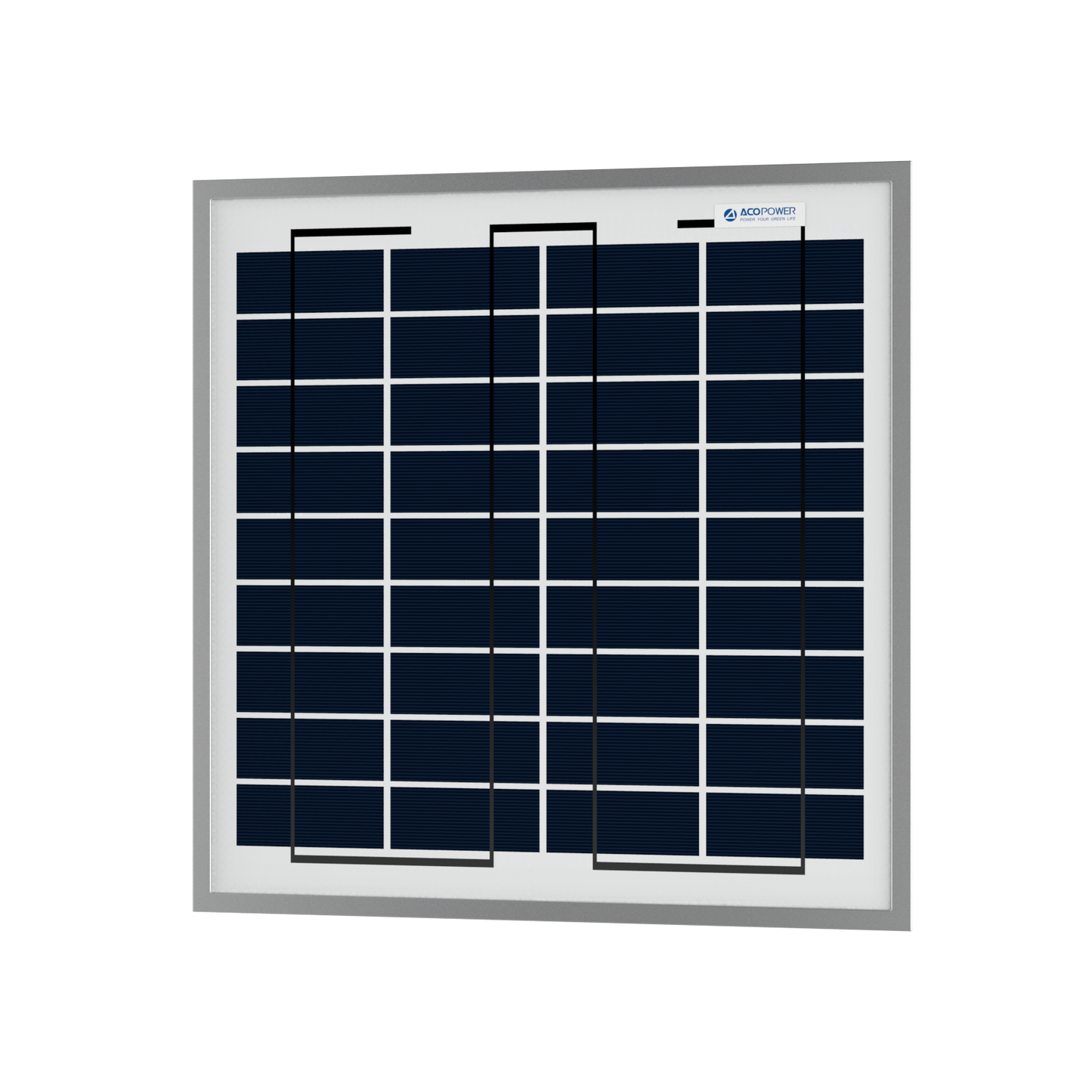 ACOPOWER 15W Polycrystalline Solar Panel for 12 Volt Battery Charging