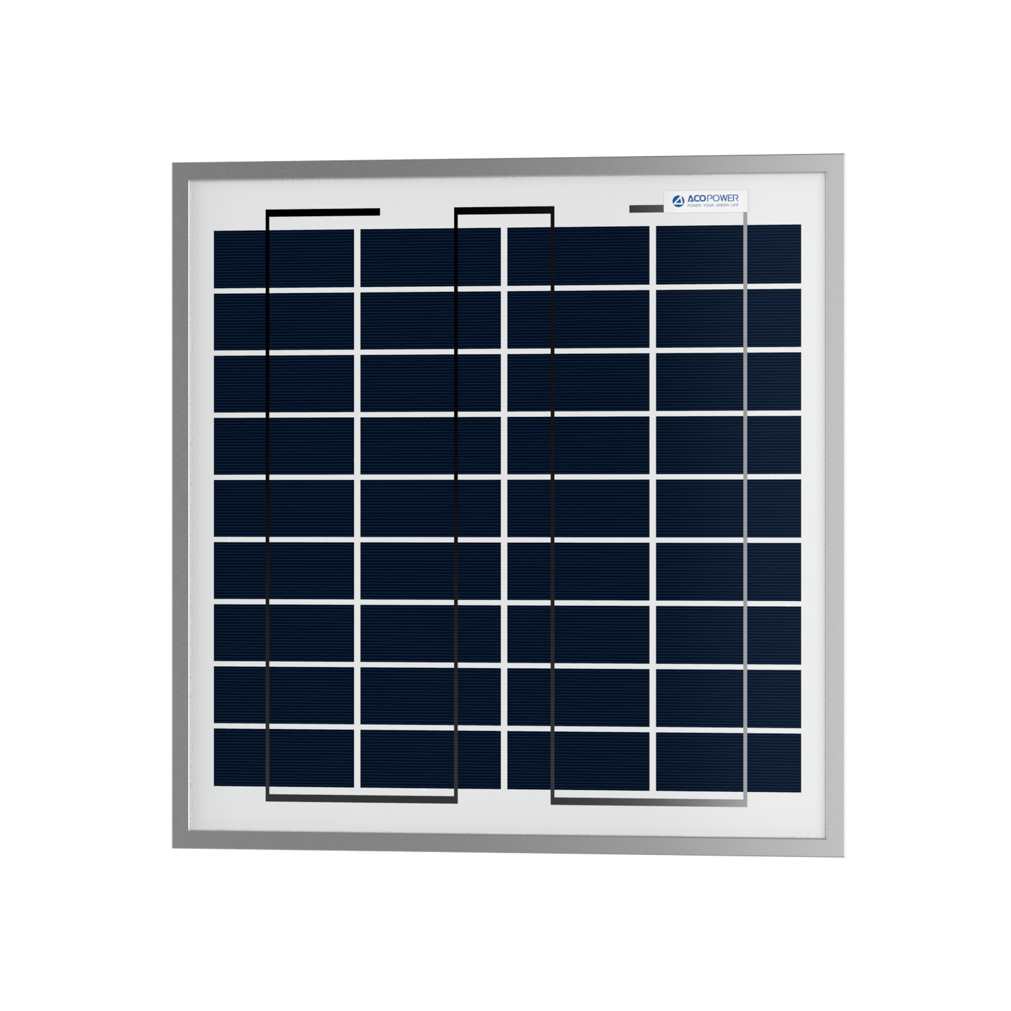 ACOPOWER 15W Polycrystalline Solar Panel for 12 Volt Battery Charging