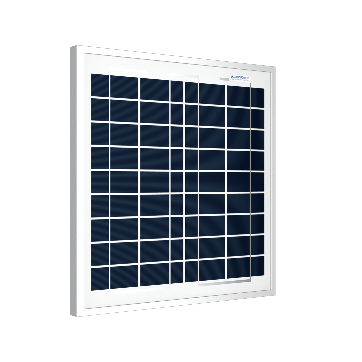 ACOPOWER 15W Polycrystalline Solar Panel for 12 Volt Battery Charging