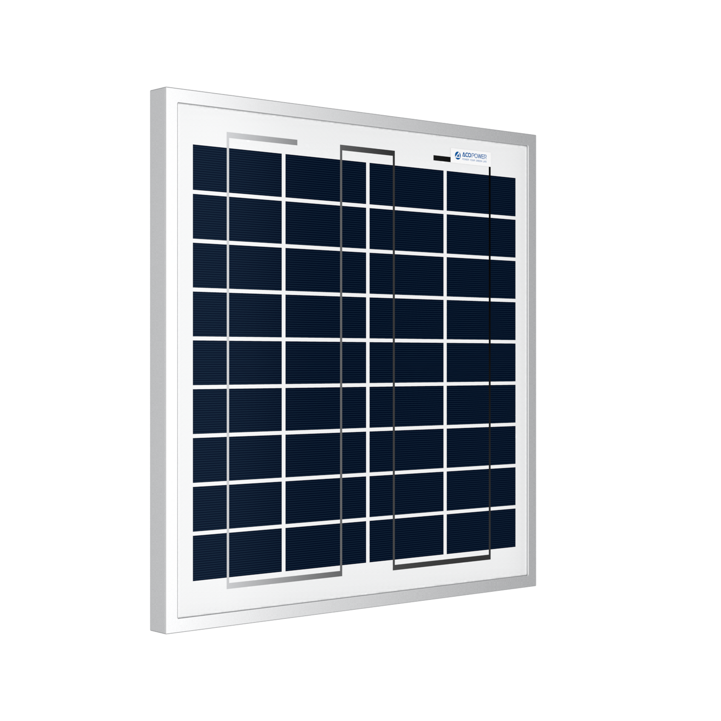 ACOPOWER 15W Polycrystalline Solar Panel for 12 Volt Battery Charging