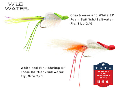 Top Water Baitfish Fly Assortment, 12 Saltwater Flies | Fly Box | Wild Water Fly Fishing