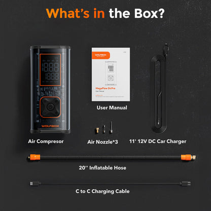 WOLFBOX MegaFlow24 Pro Portable Tire Inflator