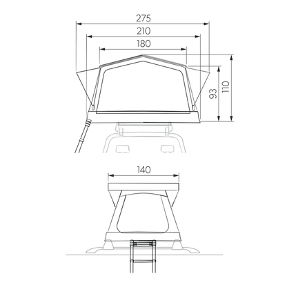 Dometic TRT 140 Air Rooftop Tent - 9120002265