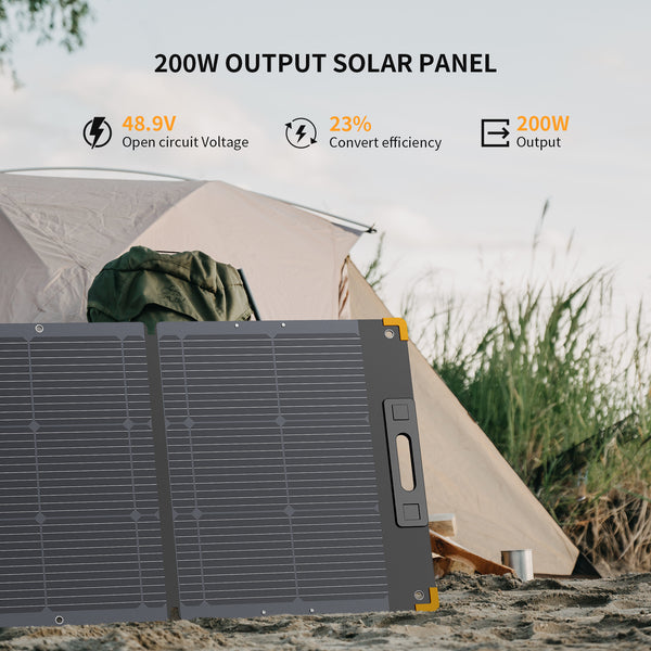 PECRON PV200 200W Portable Solar Panel - Waterproof IP67