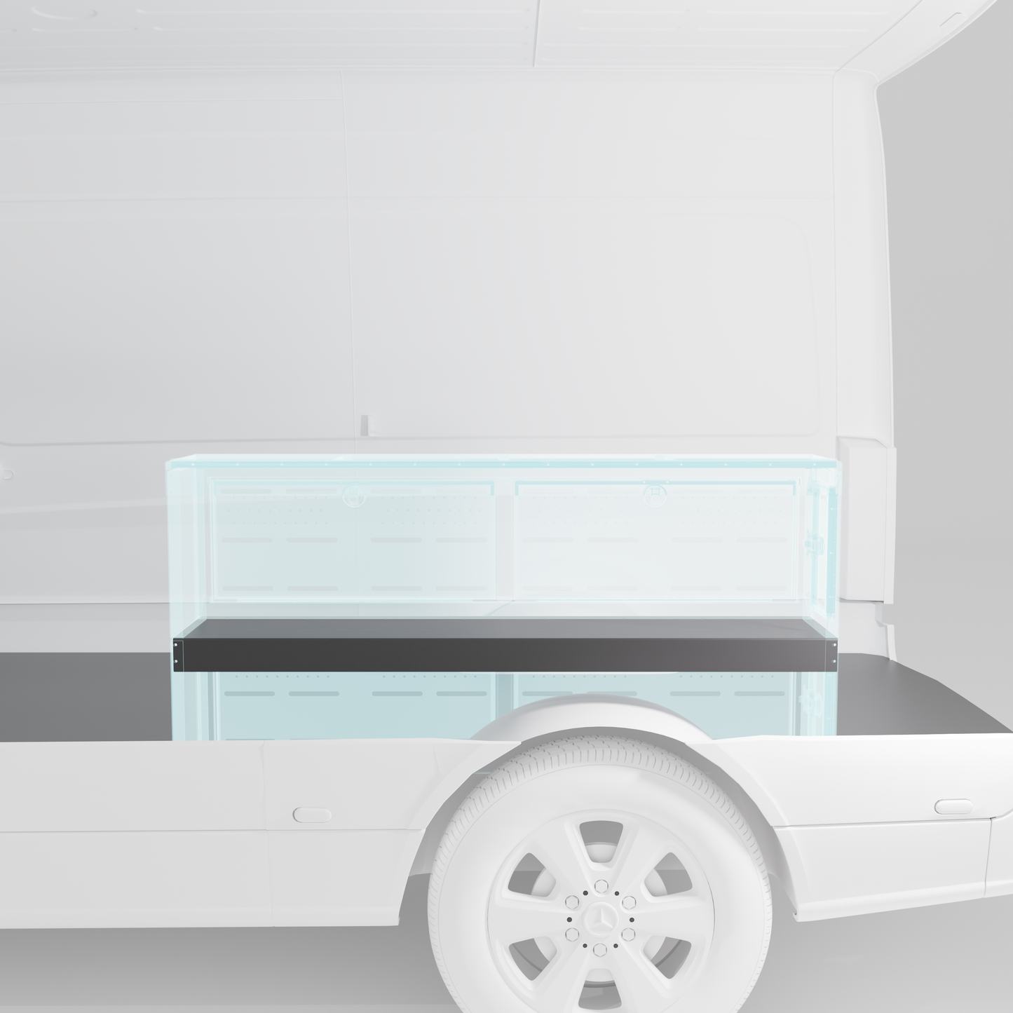 12" Wheel Well Cover - 60" x 12" x 15"