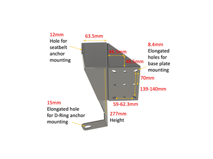 Sprinter Passenger Or Driver B-Pillar Table Adapter