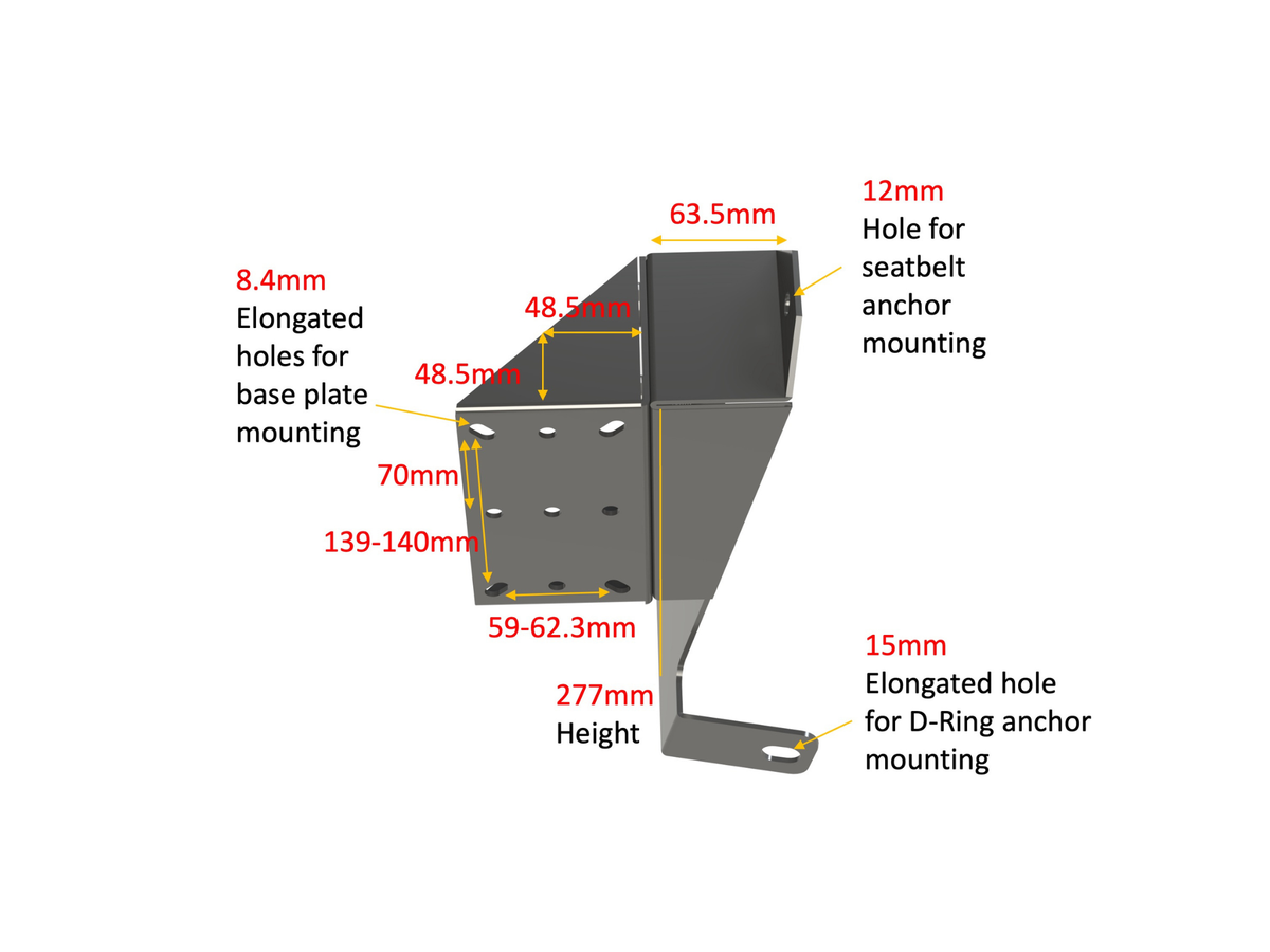 Sprinter Passenger Or Driver B-Pillar Table Adapter
