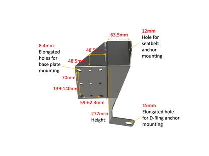 Sprinter Passenger Or Driver B-Pillar Table Adapter