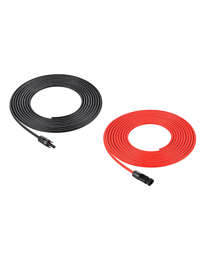 Rich Solar 10 Gauge Extension Cable to Connect Solar Panel to Charge Controller – Red & Black