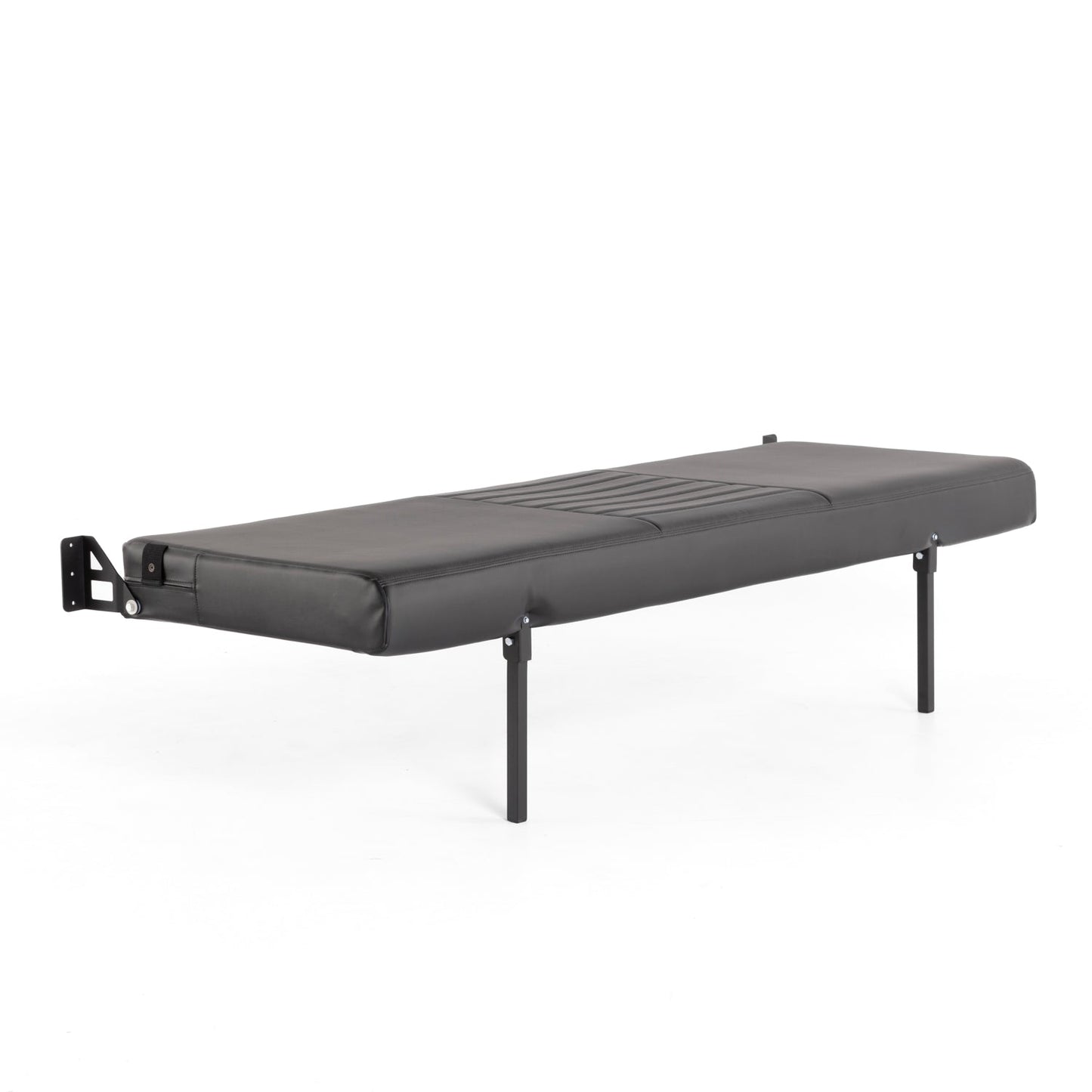 76" Folding Bench Seat - Carbon Fiber Vinyl