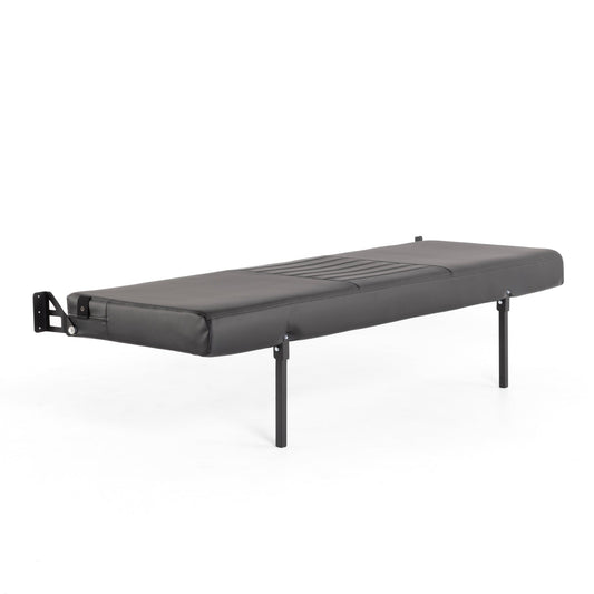 76" Folding Bench Seat - Carbon Fiber Vinyl