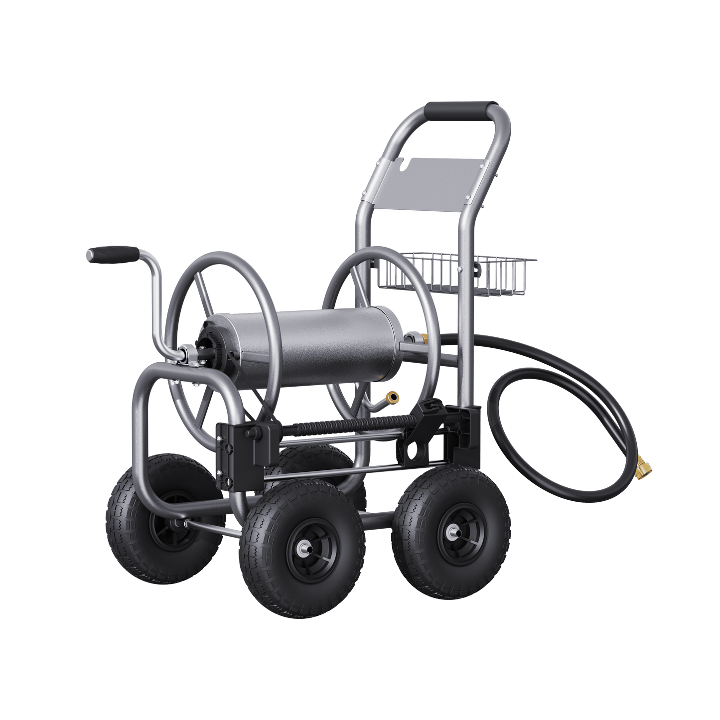 Giraffe Tools Garden Hose Reel Cart-4 Wheels