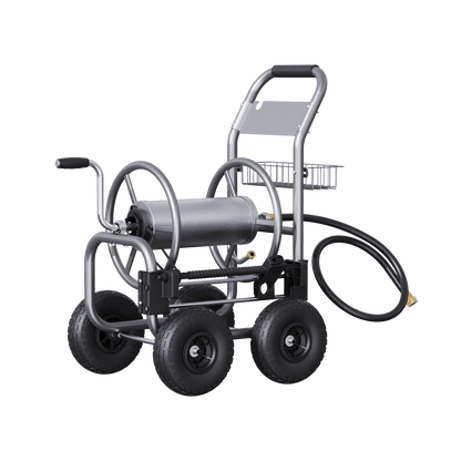 Giraffe Tools Garden Hose Reel Cart-4 Wheels