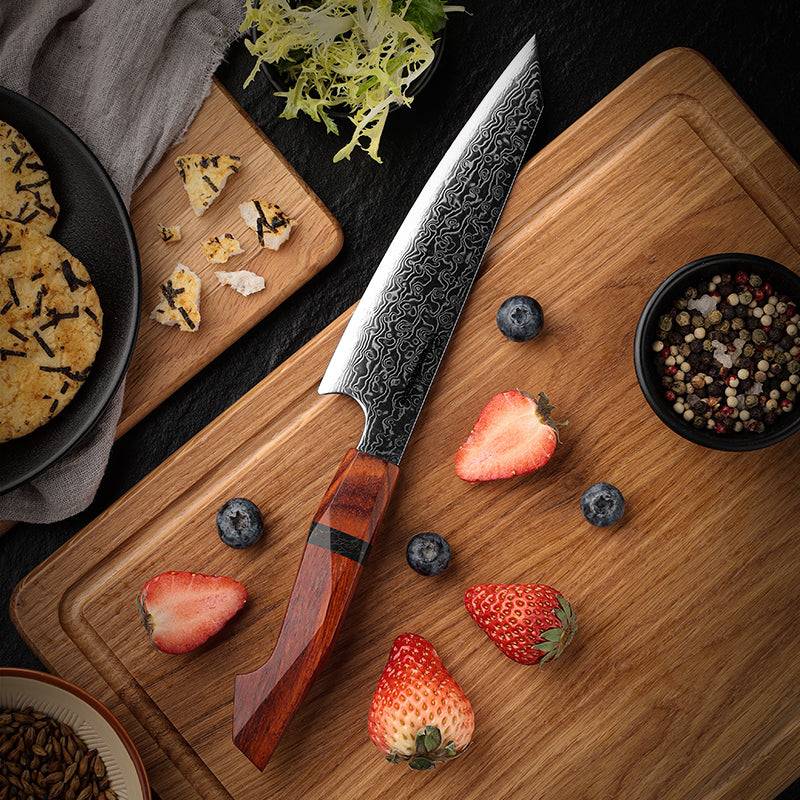 Infinity Japanese Pro Chef Knife Set with Exotic Sandal Wood & Resin Handle