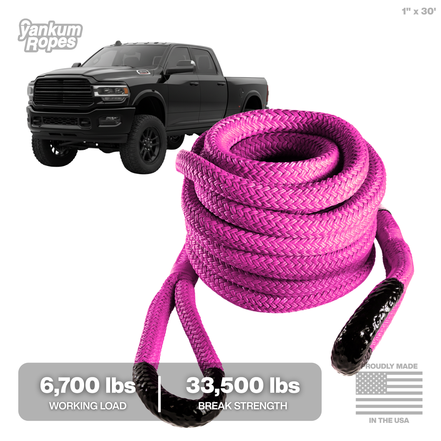 1" Kinetic Recovery Rope "Rattler"