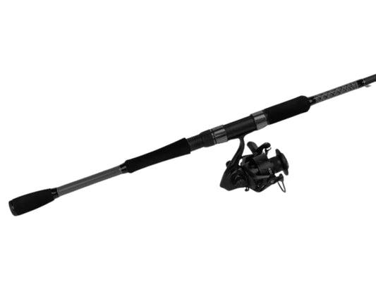 6' Medium Heavy Action Spinning Rod and Reel Package, 1 Piece Fiberglass/Graphite Spinning Rod  |4000 Spinning Reel | FORTIS