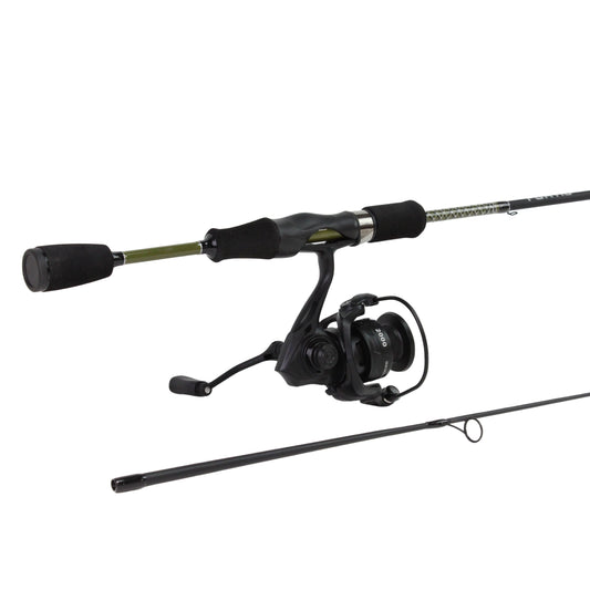 5' Ultra Light Action Spinning Rod and Reel Package, 2 Piece Fiberglass/Graphite Spinning Rod  |2000 Spinning Reel | FORTIS