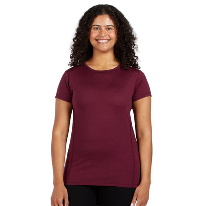 Lightweight Women's T-Shirt Crew Top - 100% Merino Wool
