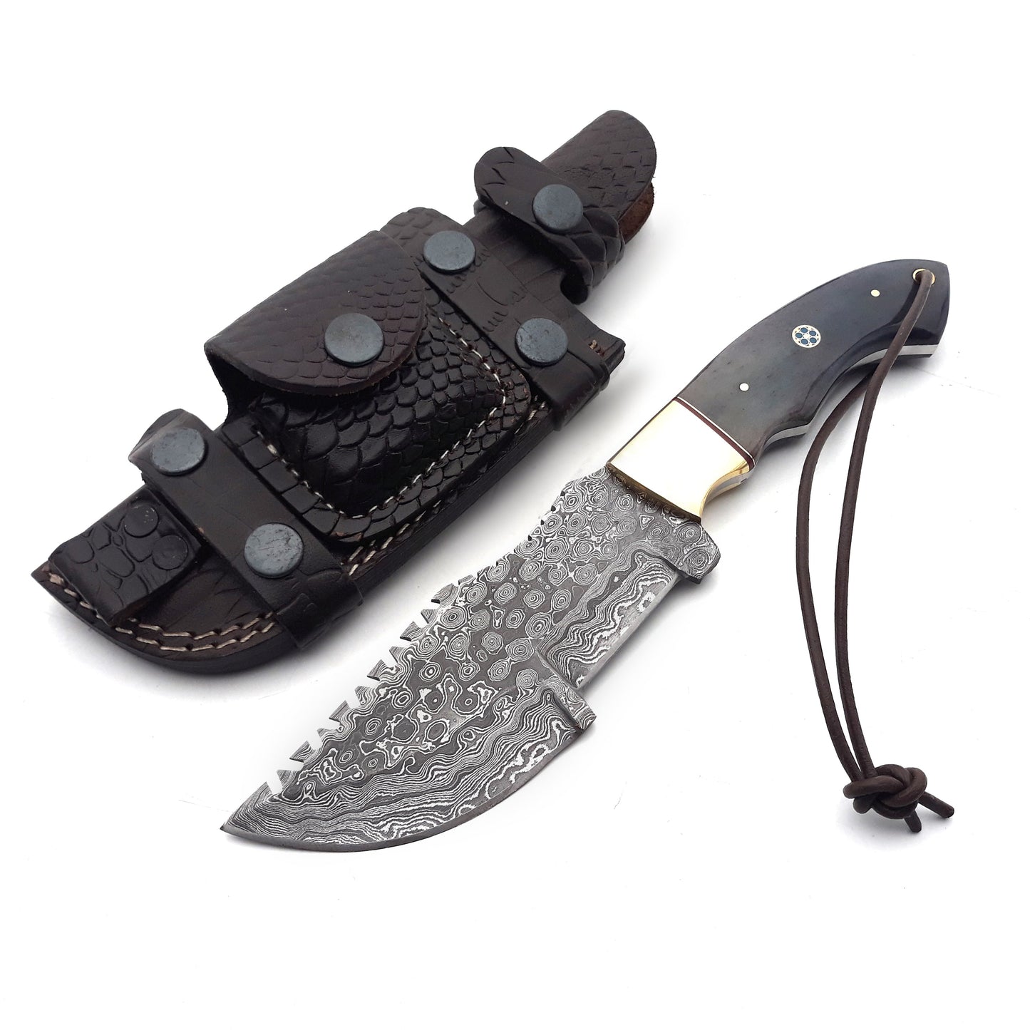 ShadowRidge Damascus Steel Premium Tracker Knife