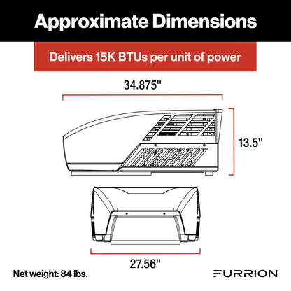 Furrion Chill® HE 15K RV Roof Air Conditioner (R32) - White #FACR15HESA2-PS-AM