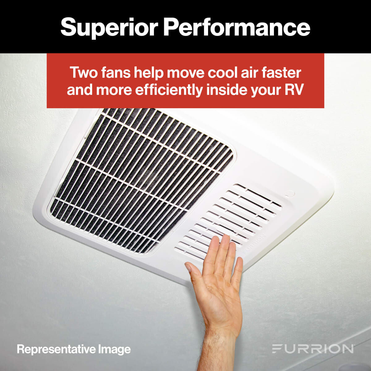 Furrion Chill® HE 15K RV Roof Air Conditioner (R32) - White #FACR15HESA2-PS-AM