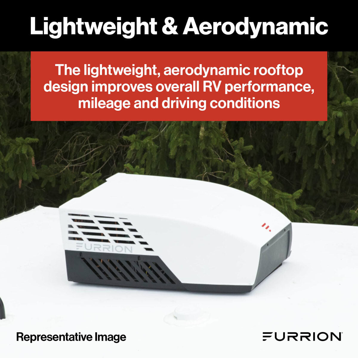 Furrion Chill® HE 15K RV Roof Air Conditioner (R32) - White #FACR15HESA2-PS-AM