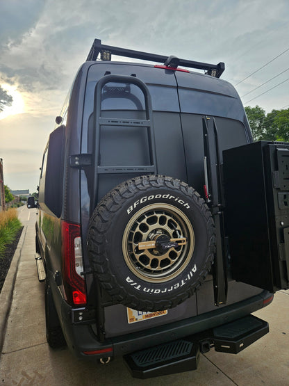 Rover Vans Rear Ladder / Tire Carrier for Mercedes Sprinter