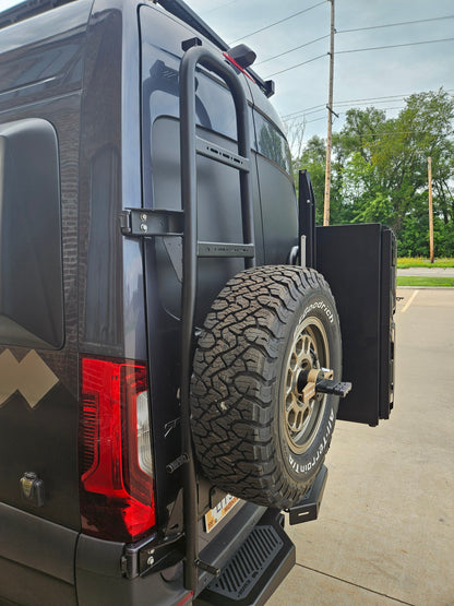 Rover Vans Rear Ladder / Tire Carrier for Mercedes Sprinter
