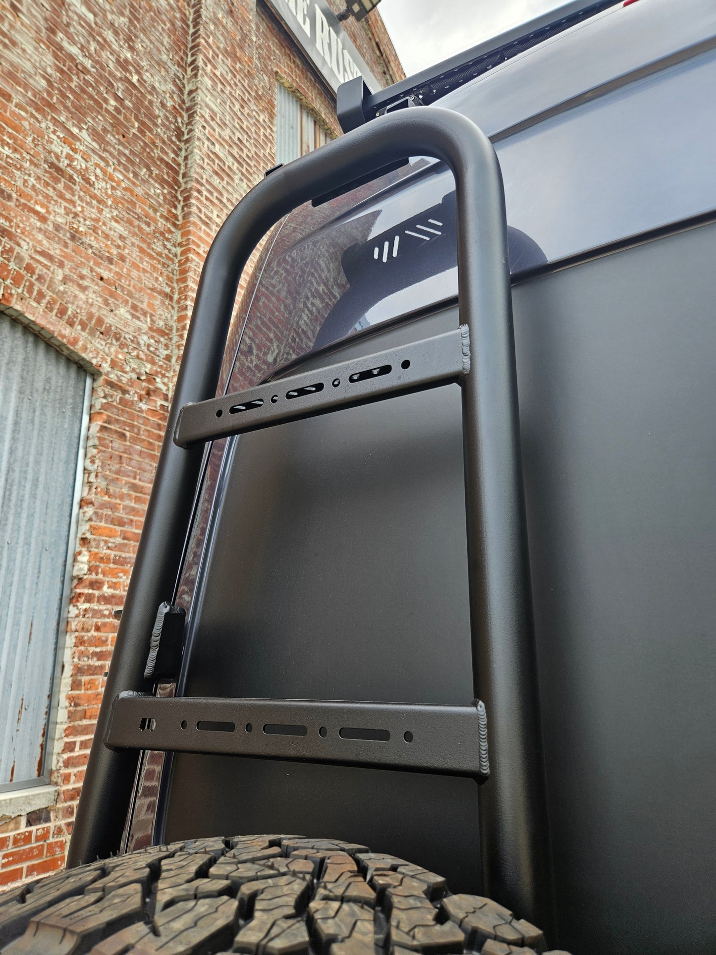 Rover Vans Rear Ladder / Tire Carrier for Mercedes Sprinter