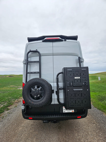 2025 Design Rover Vans Tire Carrier & Ladder Combo for Ford Transit
