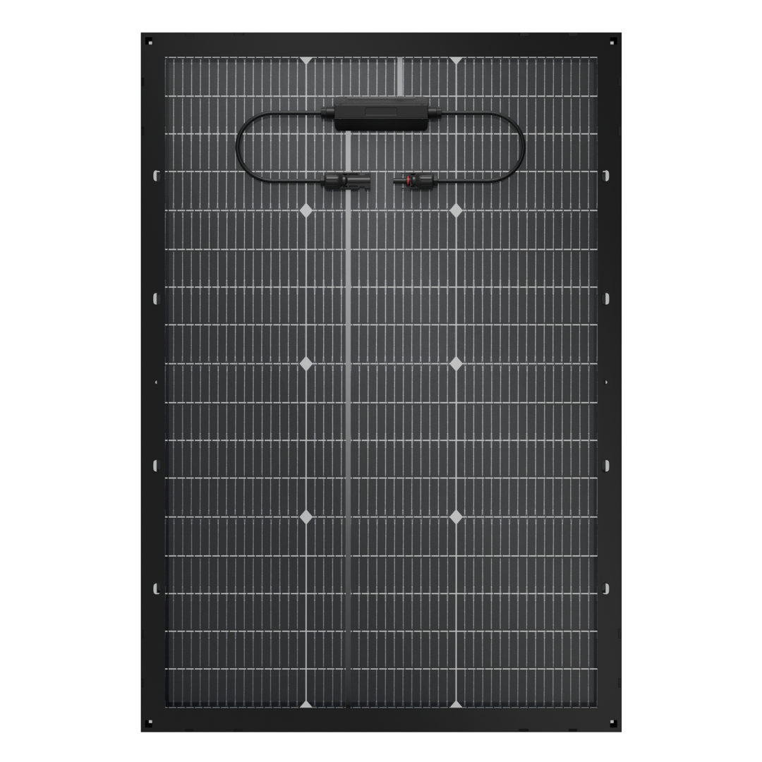 BougeRV 16BB N-Type 12V 100 Watt Bifacial Solar Panel