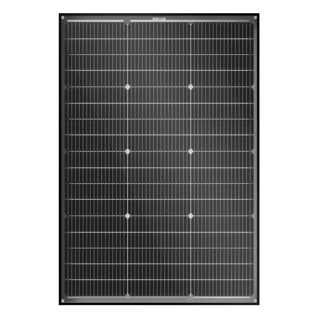 BougeRV 16BB N-Type 12V 100 Watt Bifacial Solar Panel