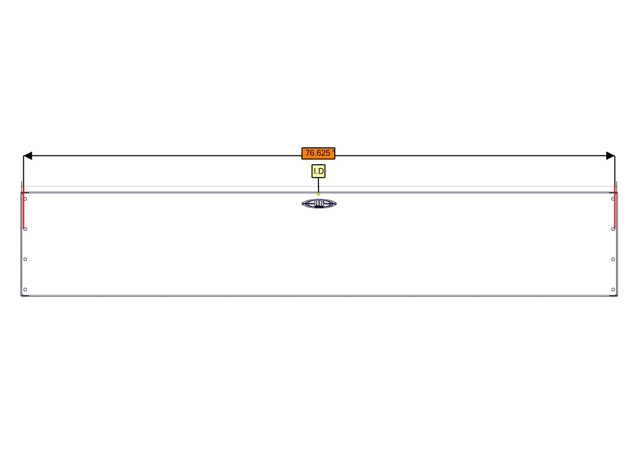 Sofa Storage Box, 76", Shallow