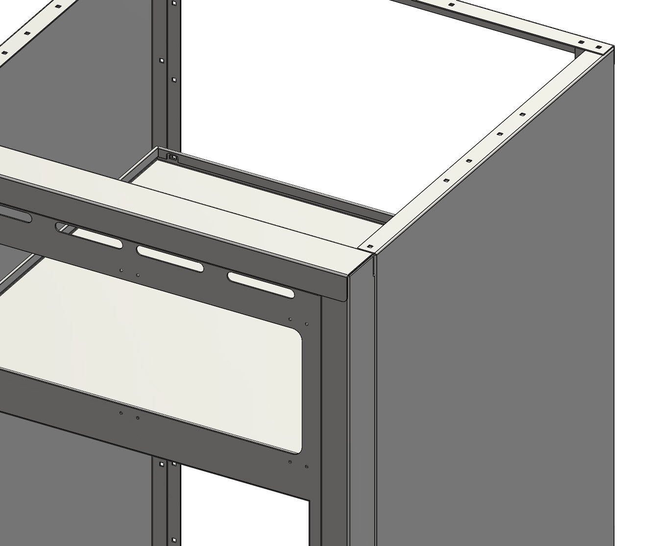 24in Galley - Norcold Fridge Base Cabinet