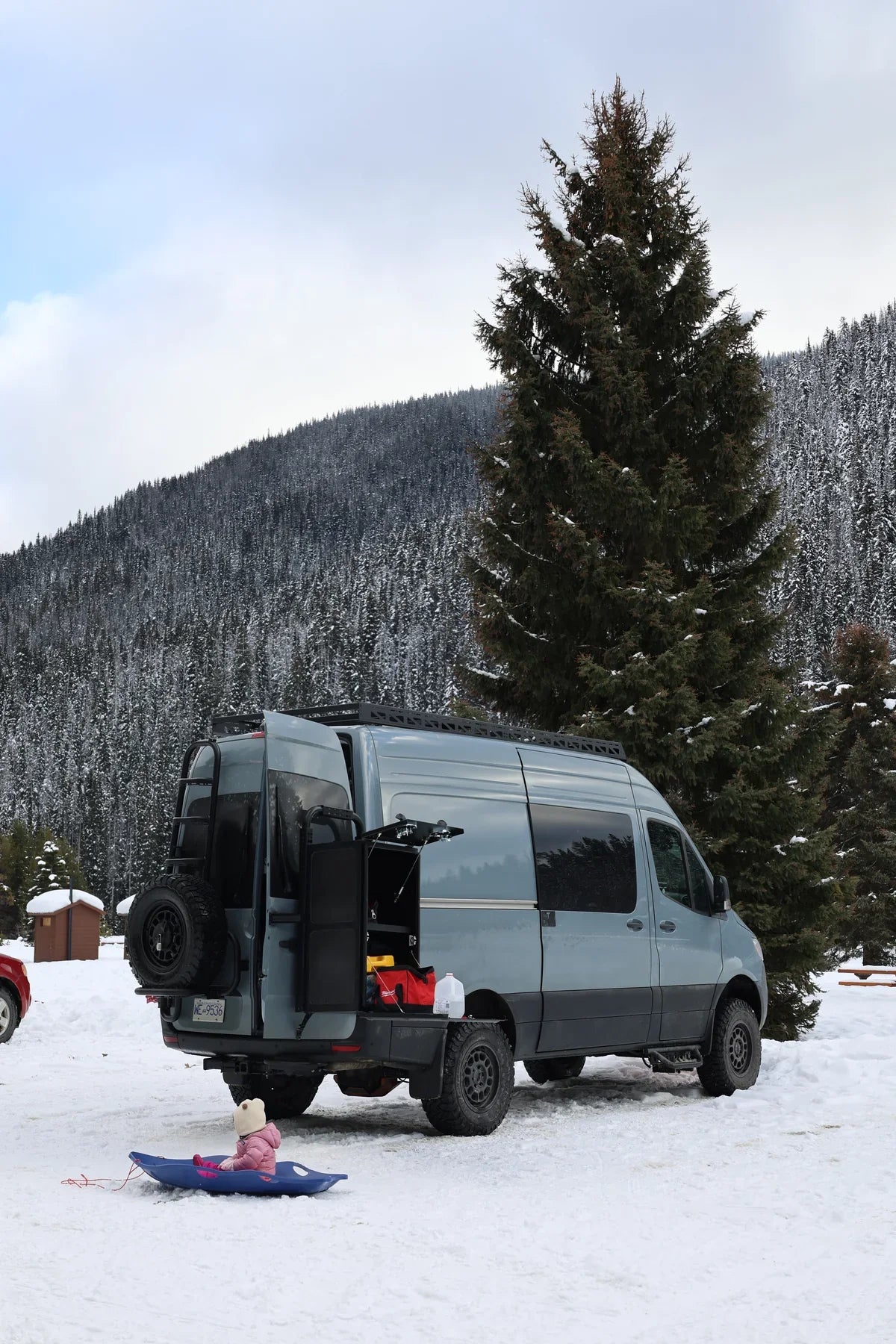 Camper Van Rear Door Bike Pole / Carrier