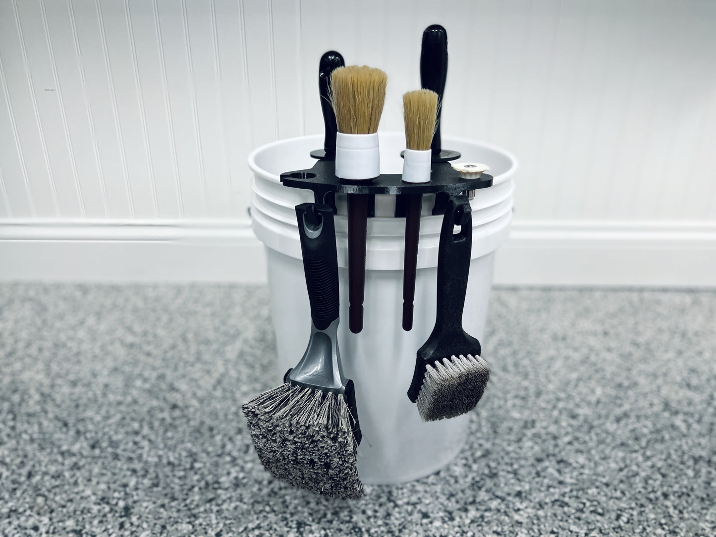 BucketCaddy - Wheel, Tire, & Detailing Brush Organizer for 5-gallon and 6-gallon Car Wash Buckets