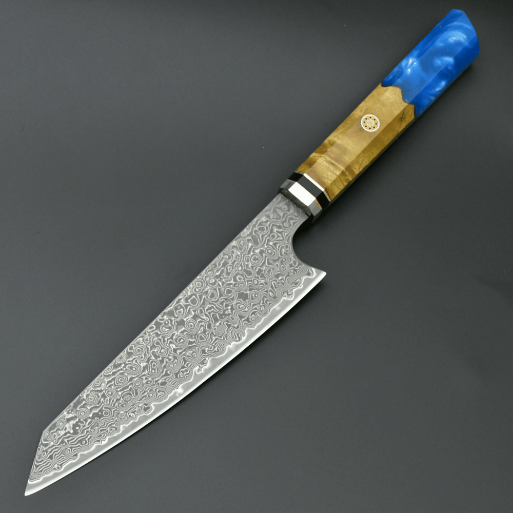 Nirvana VG10 Damascus Chef's Knife with Exotic Olive Wood Handle