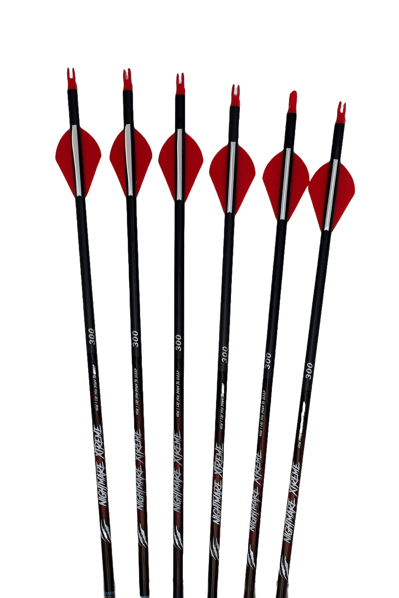 NIGHTMARE XTREME 300 / 350 / 400/ 500 spine Arrow 12/Pack Fletched