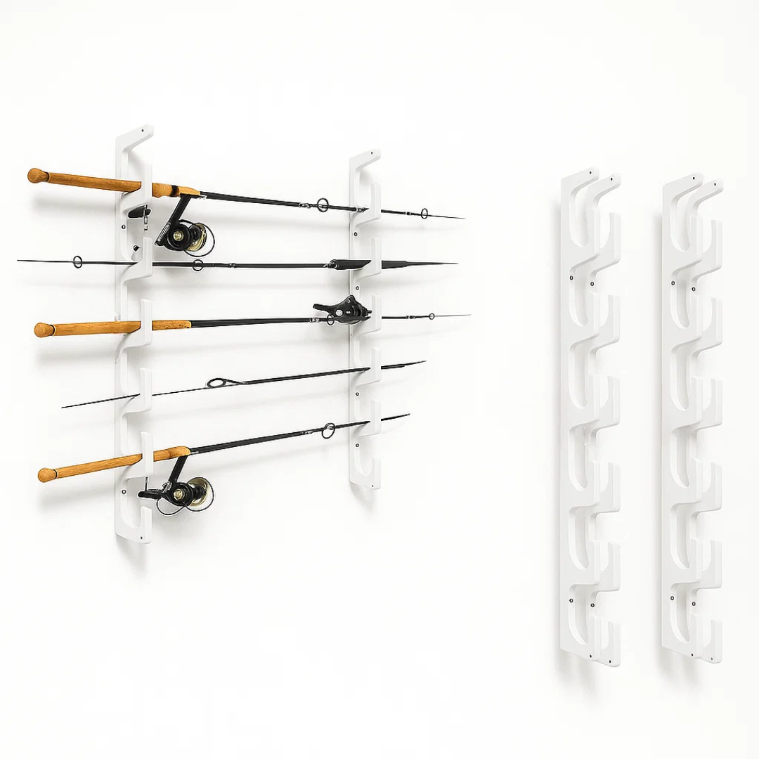 Made in the USA Fishing Rod Rack | Wall or Ceiling Mounted