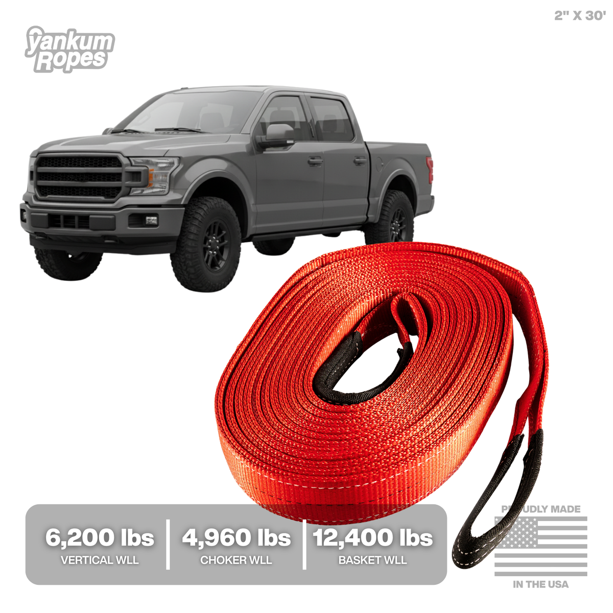 2" Heavy Duty Tow Strap