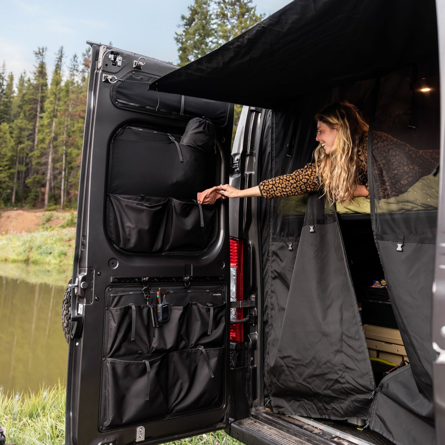 Ram Promaster Middle Rear Door Storage Panels (Pair)