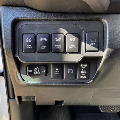 Base Switch Panel for 4 Short Switches (Tacoma Double Cab)