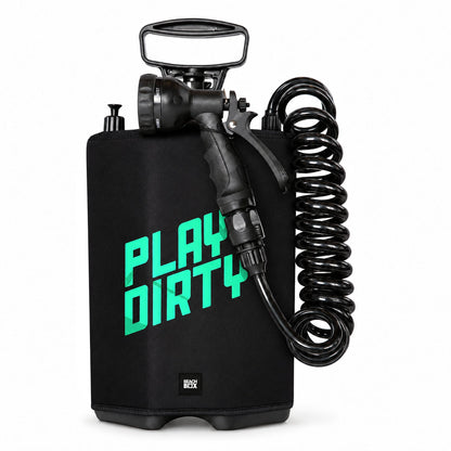 BeachBox Portable Outdoor Shower Tank - Play Dirty / Black