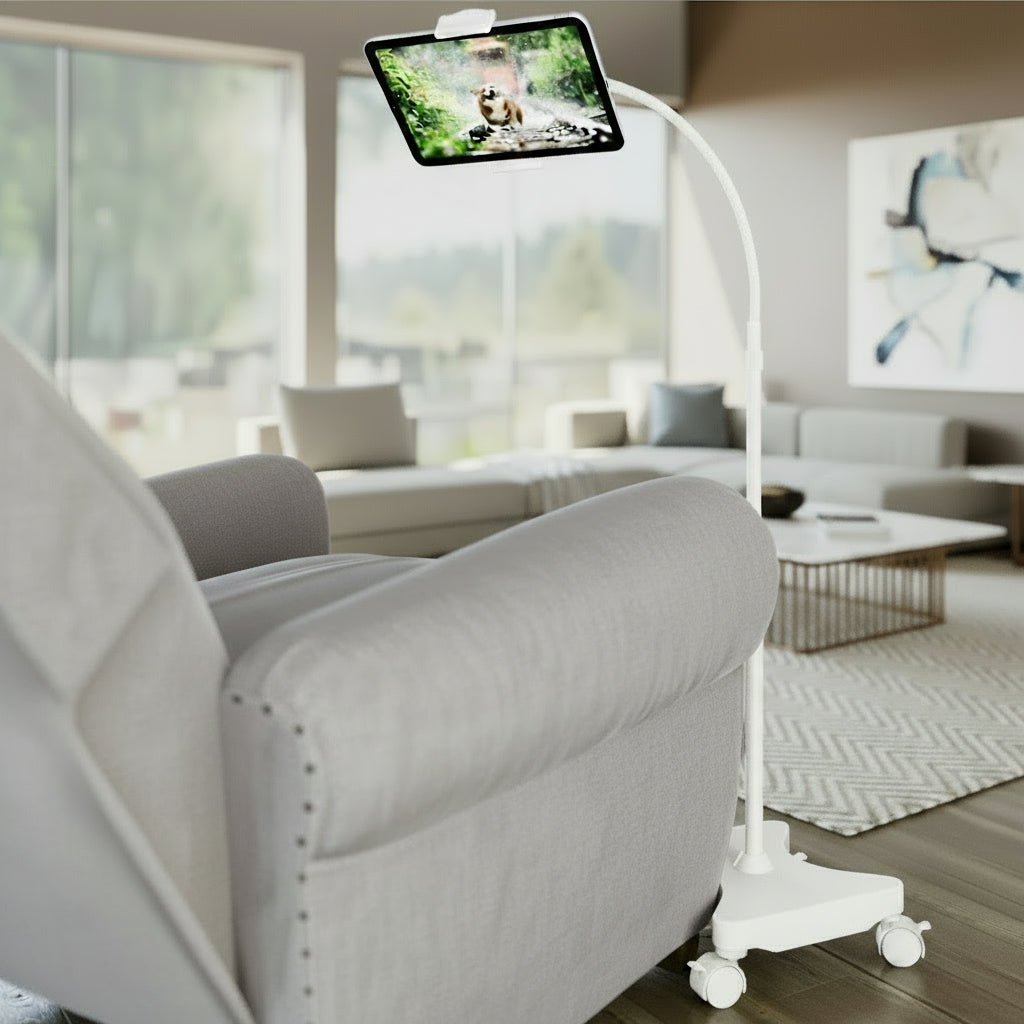 NEW - LEVO Gooseneck Tablet Floor Stand WITH Casters