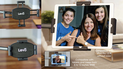 LEVO G2 Table Clamp Tablet Stand - Gunmetal Black