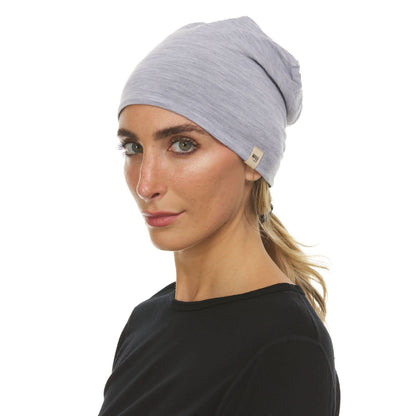 Microweight Reversible Wool Beanie - Woolverino